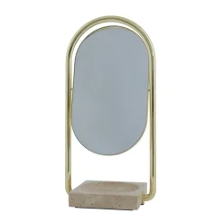 AYTM Angui bordspeil, gull, høyde 35 cm, glass, marmor| Møbel Og Interiør