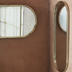 AYTM Angui speil, gullfarget, høyde 78 cm, glass, stål New