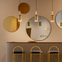 AYTM Circum-speil, rosefarget, Ø 70 cm, glass, MDF-tre| Møbel Og Interiør