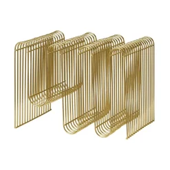 AYTM Magasinholder Curva, gull, bredde 40 cm, stål| Møbel Og Interiør