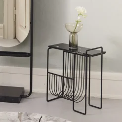 AYTM Magasinholder Sino, sidebord, svart| Møbel Og Interiør