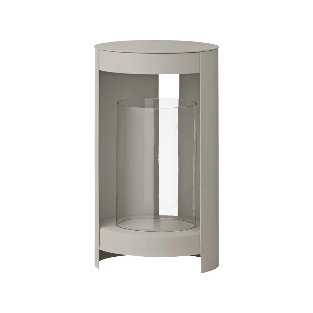 AYTM Ora lykt, gråbrun, høyde 28,2 cm, glass, aluminium Discount