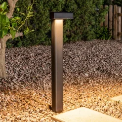 FARO BARCELONA Balic LED-sokkellampe, svart, aluminium, høyde 58 cm Hot