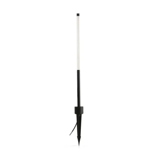 FARO BARCELONA Bambou 1068 LED lampe med jordspyd, svart, aluminium/glass, høyde 80 cm| Utespotter