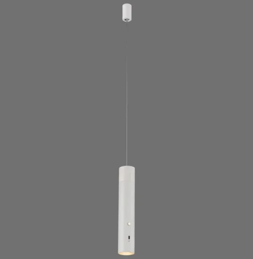 JUST LIGHT. GmbH BARE LYS. Fest hengelampe med oppladbar LED, hvit, jern Online