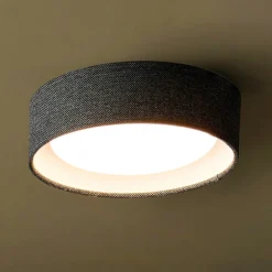 Beacon Lighting Beacon taklampe Uno, mørkegrå, tekstil, Ø 25 cm, GX53 Hot
