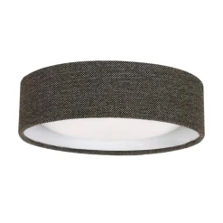 Beacon Lighting Beacon taklampe Uno, mørkegrå, tekstil, Ø 25 cm, GX53 Hot