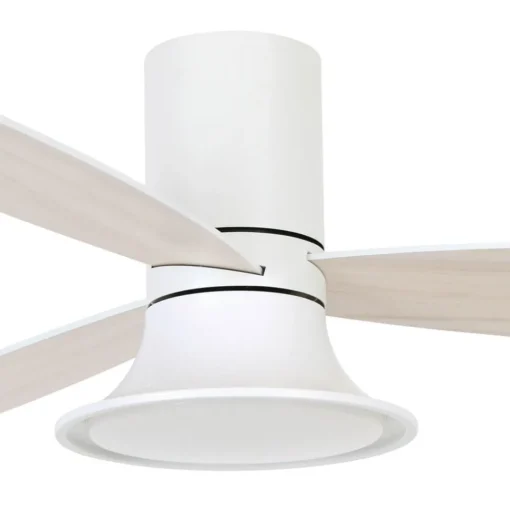 Beacon Lighting Beacon takvifte med lys Flusso hvit Ø 132 cm stille| Takvifter|Moderne Takvifter
