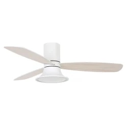 Beacon Lighting Beacon takvifte med lys Flusso hvit Ø 132 cm stille| Takvifter|Moderne Takvifter