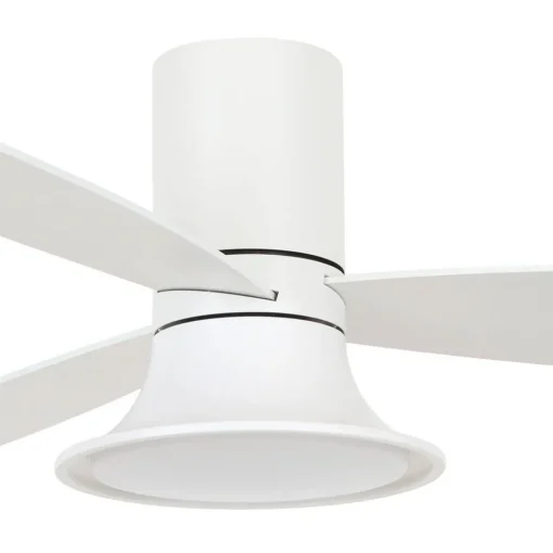 Beacon Lighting Beacon takvifte med lys Flusso hvit Ø 132 cm stille| Takvifter|Moderne Takvifter