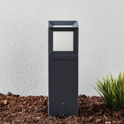 BEGA 84604 - LED-sokkellampe grafitt, 3 000 K| Sokkellamper