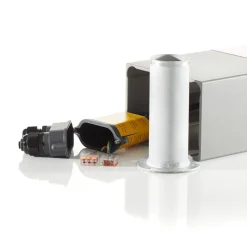 BEGA 84498 LED-veilampe, sølv, kantet hode| Gatebelysning, Pullert Belysning