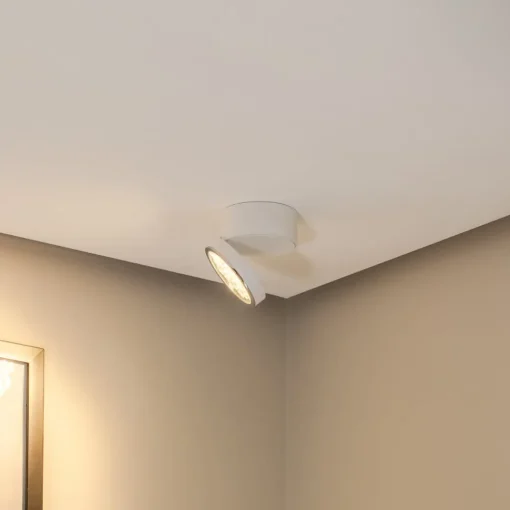 BEGA downlight 51312.1, hvit, metall, DALI-svingbar| Butikkbelysning