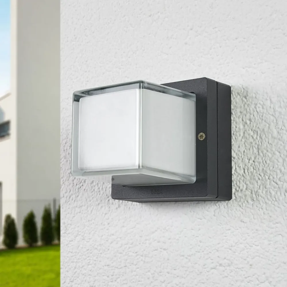BEGA 22432K3 utendørs LED-vegglampe, grafitt 3000K| Kommersiell Utebelysning|Vegglamper Utendørs