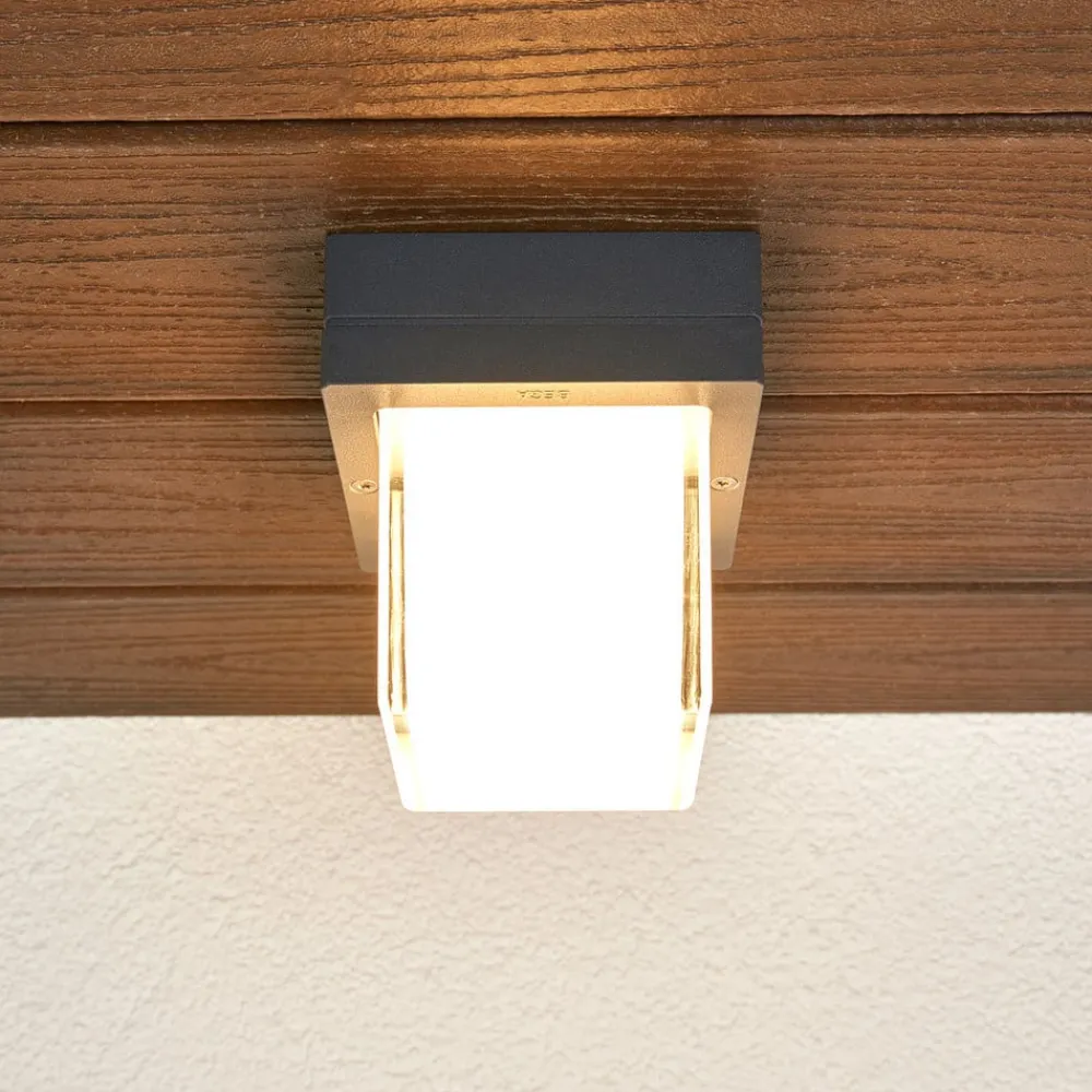 BEGA 22432K3 utendørs LED-vegglampe, grafitt 3000K| Kommersiell Utebelysning|Vegglamper Utendørs