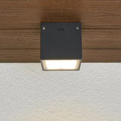 BEGA 66157K3 utendørs taklampe, grafitt 3000K 38° Hot