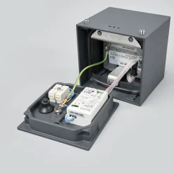 BEGA 66157K3 utendørs taklampe, grafitt 3000K 38° Hot