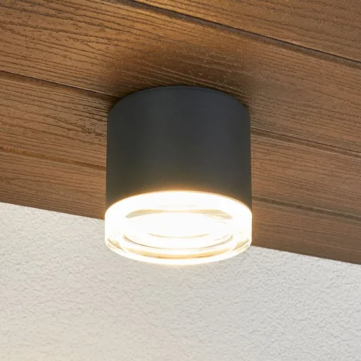 BEGA 66056K3 utendørs taklampe, grafitt 3000K 62°| Taklamper Utendørs