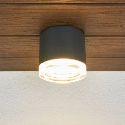 BEGA 66056K3 utendørs taklampe, grafitt 3000K 62°| Taklamper Utendørs