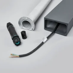 BEGA 77246K3 veilampe kantet grafitt 3000K 1 side