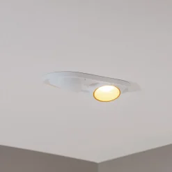 BEGA LED innfelt spot Studio Line, hvit/messing, 2 lyskilder.| Butikkbelysning
