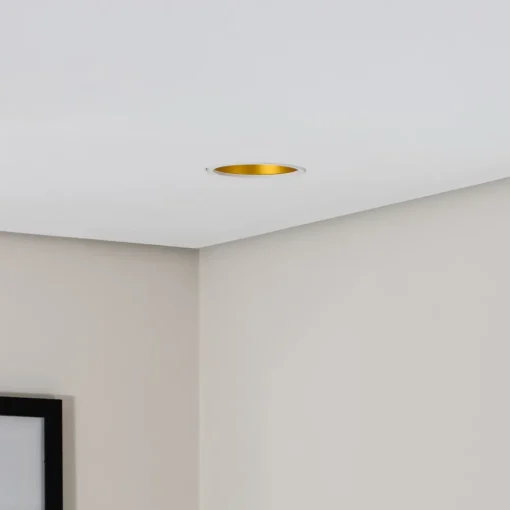 BEGA LED innfelt takspot Studio Line, hvit/messing, støpt aluminium Outlet