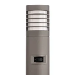 BEGA LED-gatelampe 85061AK3, grå, 3000 K, støpt aluminium| Gatebelysning, Pullert Belysning