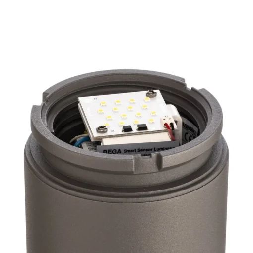 BEGA LED-gatelampe 85061AK3, grå, 3000 K, støpt aluminium| Gatebelysning, Pullert Belysning