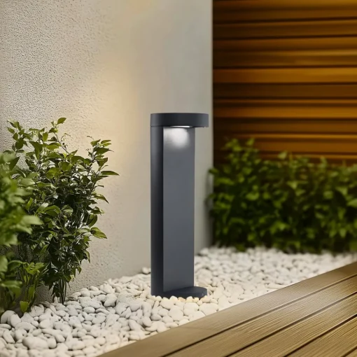 BEGA LED-sokkellampe 84749, grafitt, støpt aluminium, glass| Sokkellamper