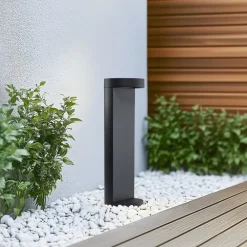 BEGA LED-sokkellampe 84749, grafitt, støpt aluminium, glass| Sokkellamper