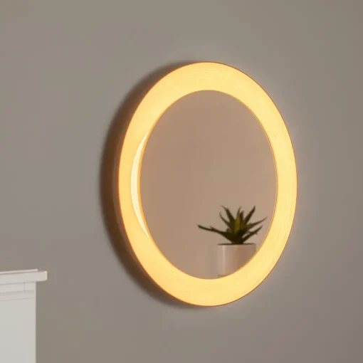BEGA LED-speil Studio Line svart-messing, Ø 50 cm Clearance