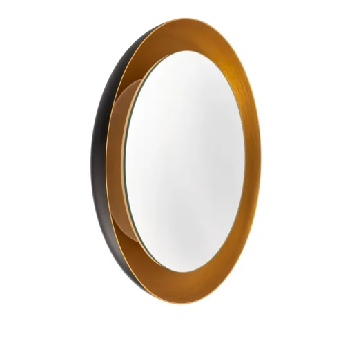BEGA LED-speil Studio Line svart-messing, Ø 50 cm Clearance