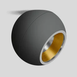 BEGA Studio Line Spot asym. svart/messing Ø14cm Online