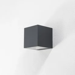 BEGA utendørs vegglampe 24135 K3, grafitt, opp/ned, DALI Online