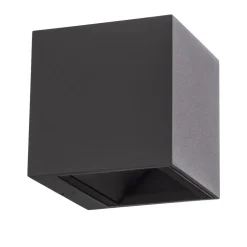 BEGA utendørs vegglampe 24135 K3, grafitt, opp/ned, DALI Online