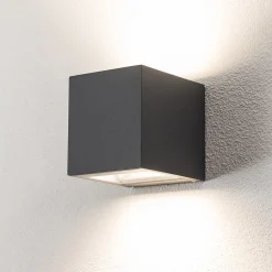 BEGA utendørs vegglampe 24719 K3, grafitt, opp/ned, støpt aluminium Hot