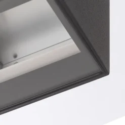 BEGA utendørs vegglampe 24719 K3, grafitt, opp/ned, støpt aluminium Hot