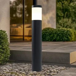 BEGA veilampe 84417 K3, grafitt, 3000 K, støpt aluminium| Gatebelysning, Pullert Belysning