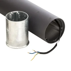 BEGA veilampe 84417 K3, grafitt, 3000 K, støpt aluminium| Gatebelysning, Pullert Belysning