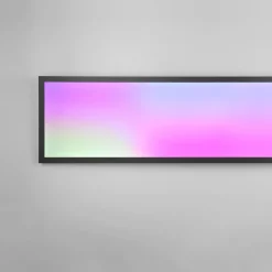 Reality Leuchten Beta LED-taklampe, lengde 119 cm, svart, RGBW, CCT| Butikkbelysning|Kontorbelysning