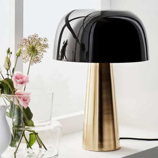 Markslöjd Blanca bordlampe, bronse/svart| Bordlamper