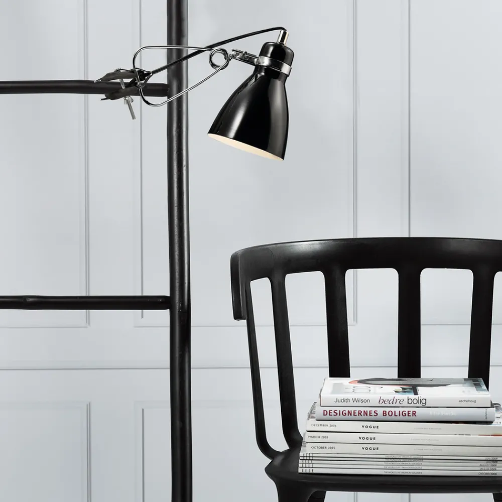 Nordlux Blank klemmelampe Clone svart