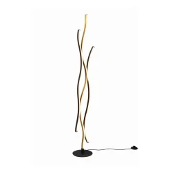 Trio Lighting Blaze LED-gulvlampe med dimmer, CCT, messing