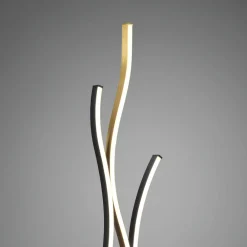 Trio Lighting Blaze LED-gulvlampe med dimmer, CCT, messing