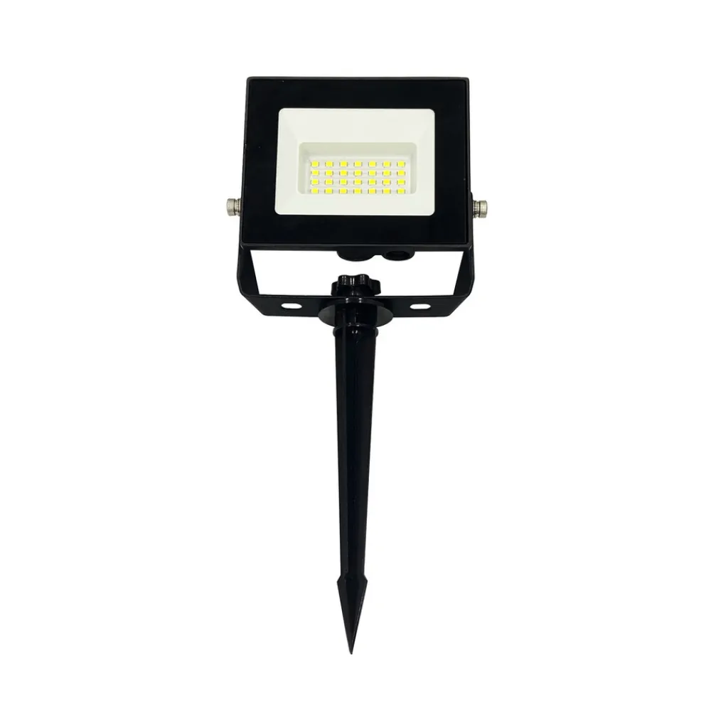 Heitronic Bolton 2.0 LED-lyskaster, 10 W, jordspyd, støpsel Discount