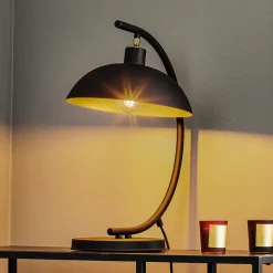 ALDEX Bordlampe 1036, 1 lyskilde, svart-gull New