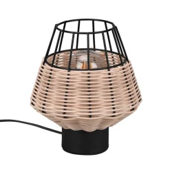 Reality Leuchten Bordlampe Borka med rotting og bur, natur Online