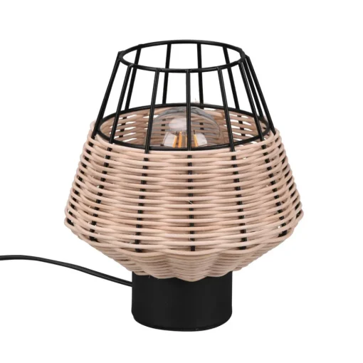 Reality Leuchten Bordlampe Borka med rotting og bur, natur Online
