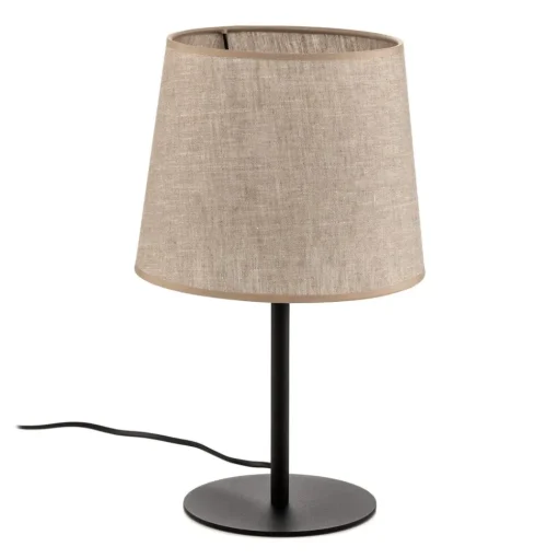 TK Lighting Bordlampe Chicago med skjerm i lin| Bordlamper