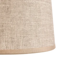 TK Lighting Bordlampe Chicago med skjerm i lin| Bordlamper